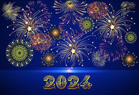 Composition for the new year Stock Illustration