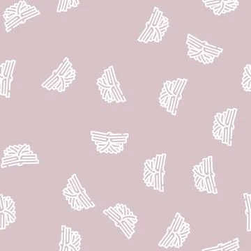 Composition from old book line vector seamless pattern Illustrazione stock