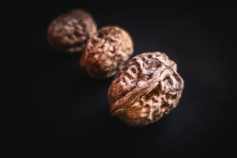 Composition of organic walnuts. 스톡 사진