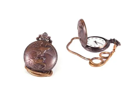 Composition from a pocket watch Stock Photos