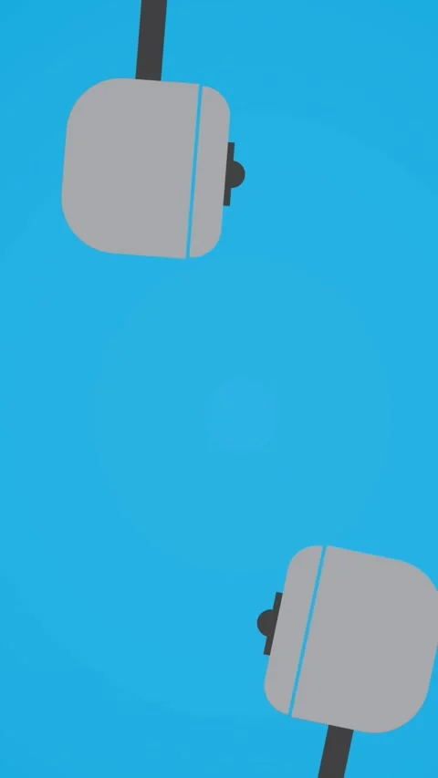 Composition of pot icons on blue background Stock Footage 344244284