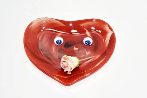 Composition of preparing to Valentine day. Stock Photos