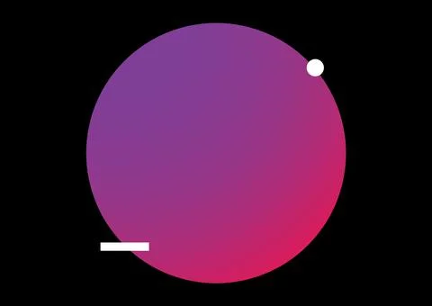 Composition of purple spot with copy space and white rectangle and circle on 스톡 일러스트