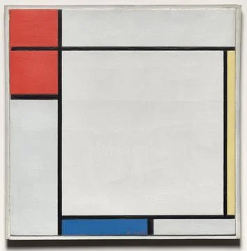 Composition with Red, Yellow, and Blue, 1927. Piet Mondrian (Dutch, 1872-19.. Stock Photos