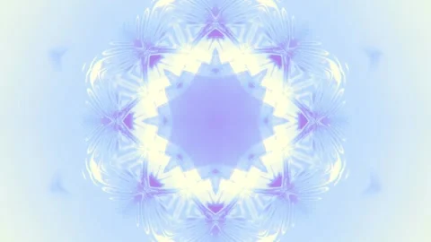 Composition resembling a complex floral pattern. 3d rendering loop animation Stock Footage 285391518