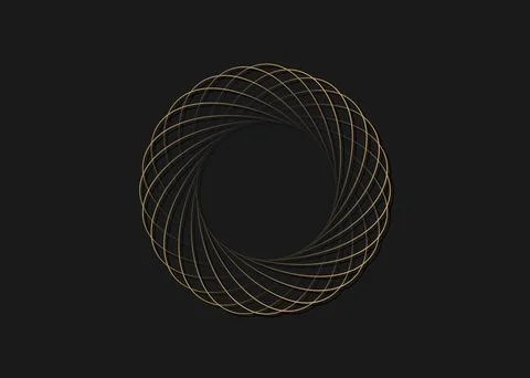 Composition of retrofuturistic ellipses Digital cyber retro design element round Stock Illustration