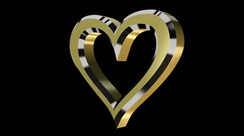 Composition with rotating heart Stock Footage 47130936