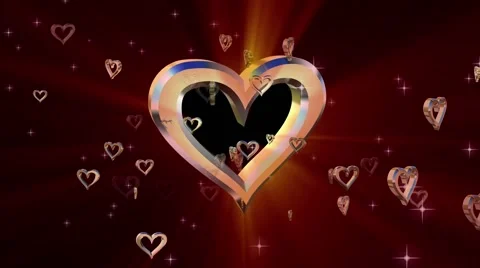 Composition with rotating heart Stock Footage 47130979