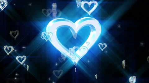 Composition with rotating heart Stock Footage 47131003