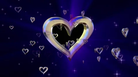 Composition with rotating heart Stock Footage 47834307