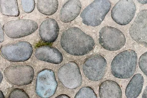 Composition of sea pebbles background Foto stock