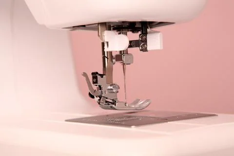 Composition from a sewing machine. Mannequin, flowers on a retro table and th Stock Photos