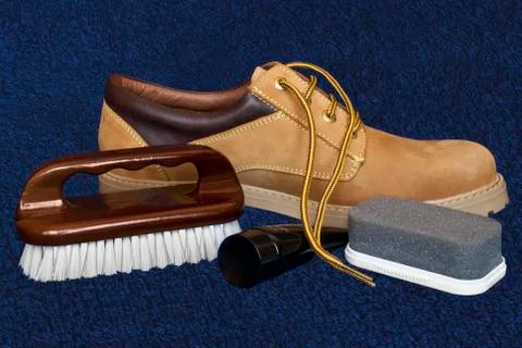 Composition with a shoe. Stock Photos