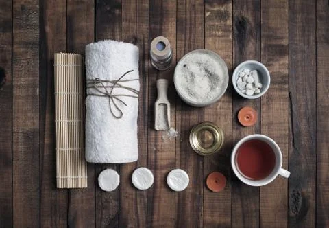 Composition of spa Stock Photos