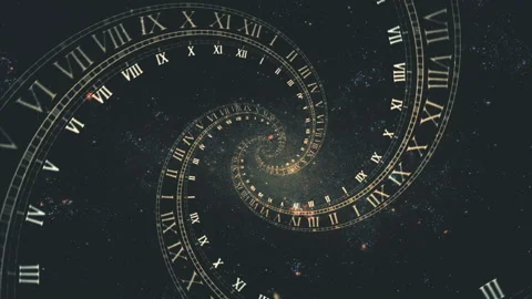 The composition of the space of time, the flight in space in a spiral of Roman Stock Footage 96005739
