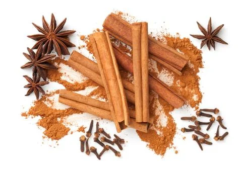 Composition With Spices Stock Photos
