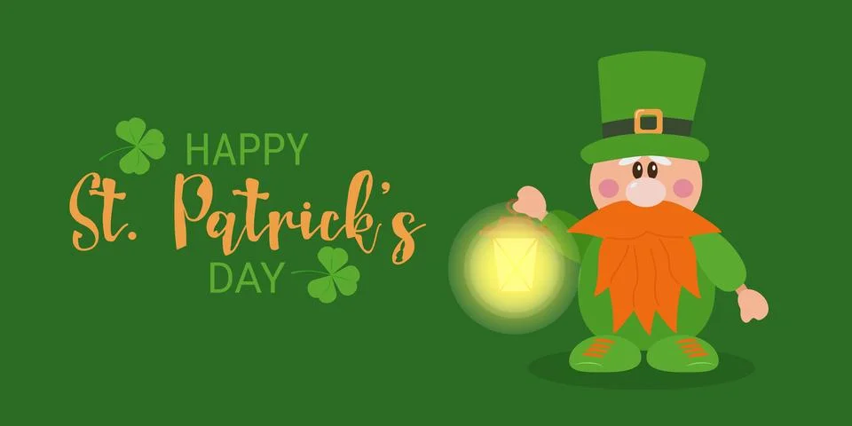 Composition for St. Patricks Day poster template Illustrazione stock
