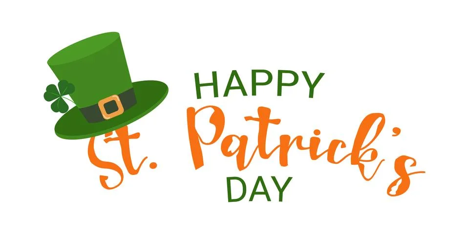Composition for St. Patricks Day poster template. Stock Illustration