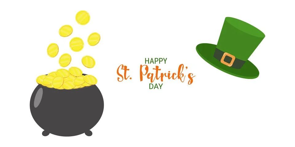 Composition for St. Patricks Day poster template. Stockillustratie