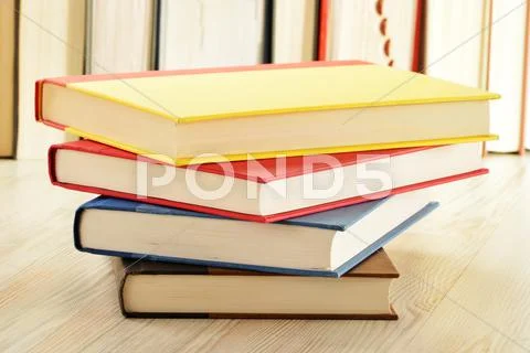 Composition with stack of books Stock Photos