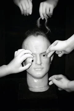 Composition in the style how to create a work of museum Madame Tussauds Foto stock