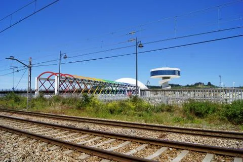 Composition with track Stock Photos