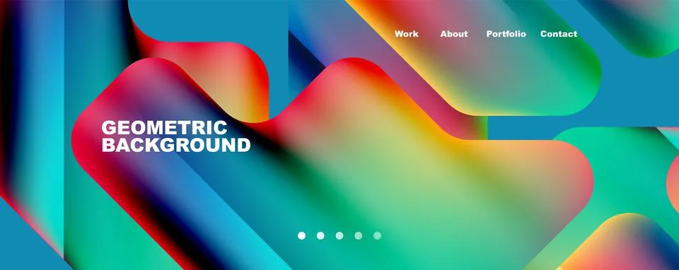 Composition of trendy minimalist geometric elements abstract background. Vector Illustrazione stock