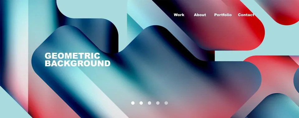 Composition of trendy minimalist geometric elements abstract background. Vector Illustrazione stock