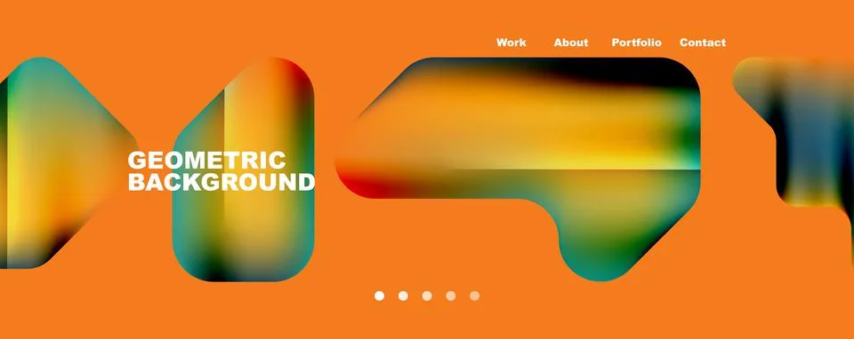 Composition of trendy minimalist geometric elements abstract background. Vector 스톡 일러스트