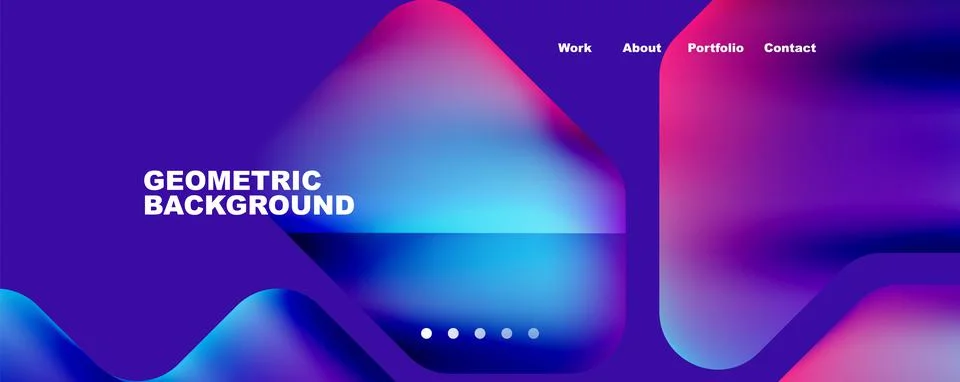 Composition of trendy minimalist geometric elements abstract background. Vector Illustrazione stock