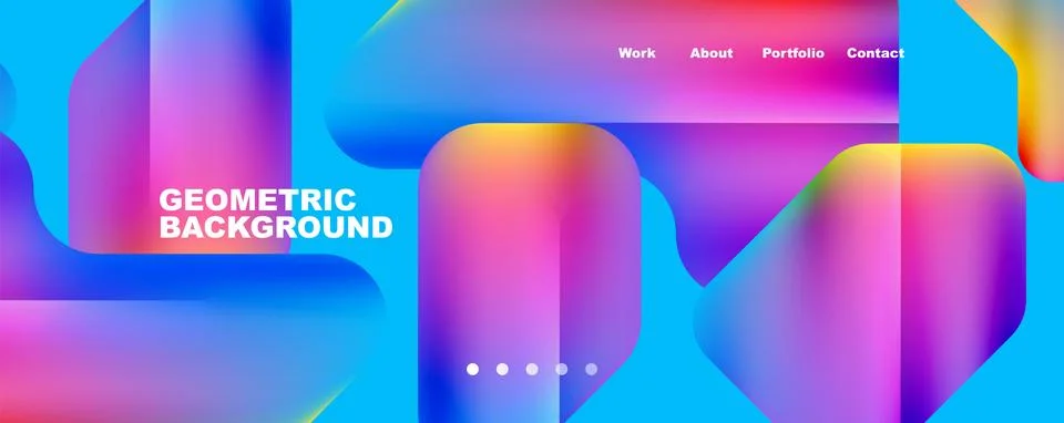 Composition of trendy minimalist geometric elements abstract background. Vector Illustrazione stock