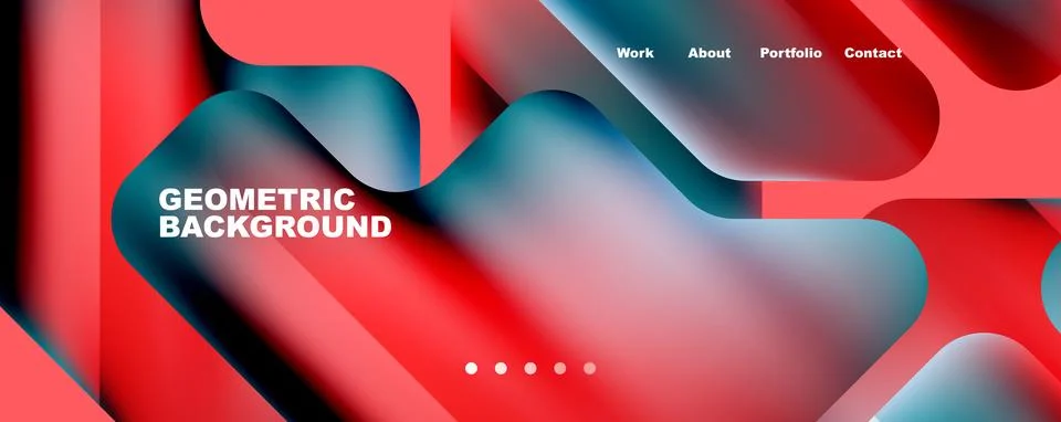Composition of trendy minimalist geometric elements abstract background. Vector Illustrazione stock