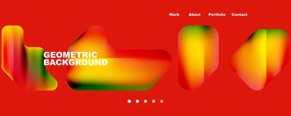 Composition of trendy minimalist geometric elements abstract background. Vector Illustrazione stock