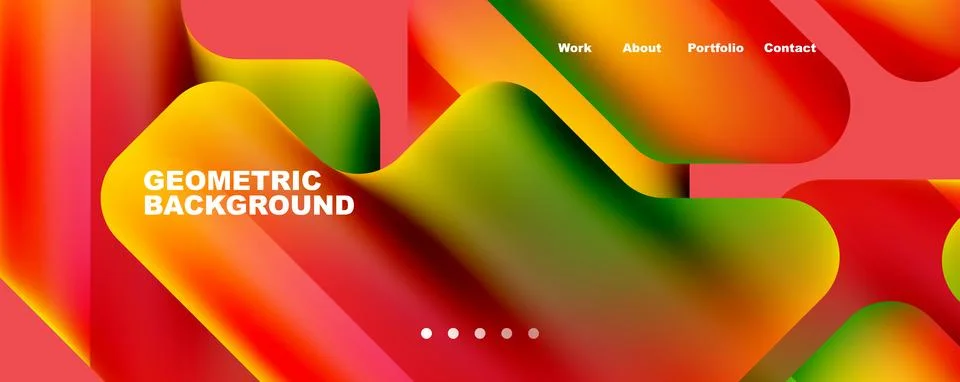 Composition of trendy minimalist geometric elements abstract background. Vector Illustrazione stock