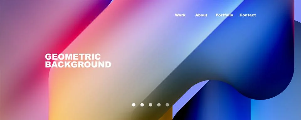 Composition of trendy minimalist geometric elements abstract background. Vector Illustrazione stock