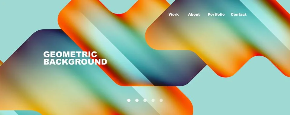 Composition of trendy minimalist geometric elements abstract background. Vector Illustrazione stock
