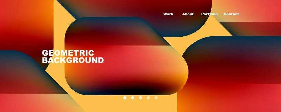 Composition of trendy minimalist geometric elements abstract background. Vector Illustrazione stock