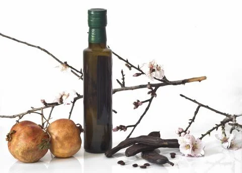 Composition of typical Mediterranean products Stock Photos