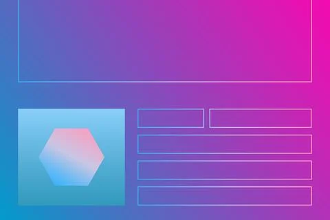 Composition with user interface element. Browser window flat vector illustration Stock Illustration