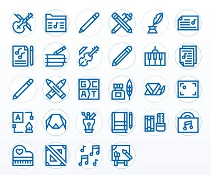 Composition Vector Graphics featuring 28 Bold Line PIXEL Perfect 64x64 Design Illustrazione stock