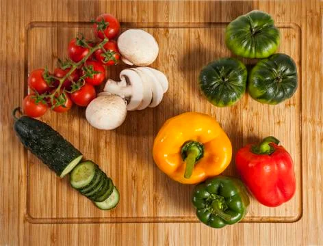 Composition of vegetables Stock Photos