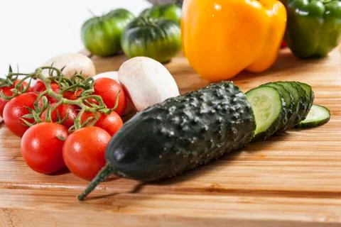 Composition of vegetables Stock Photos