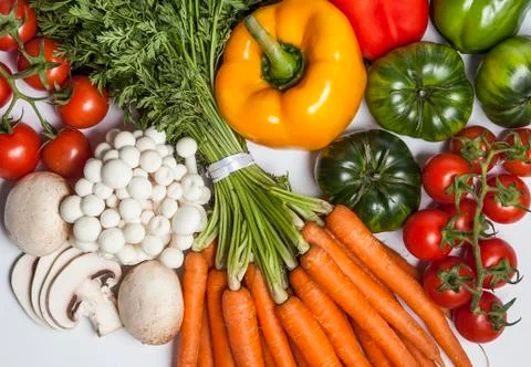 Composition of vegetables Stock Photos