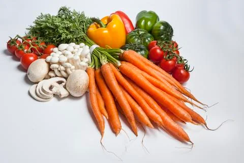 Composition of vegetables Stock Photos