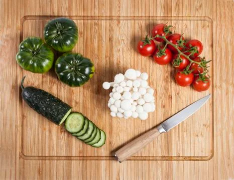 Composition of vegetables Stock Photos