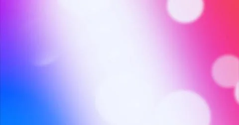 Composition of white circles over red and blue colours Stock Illustration