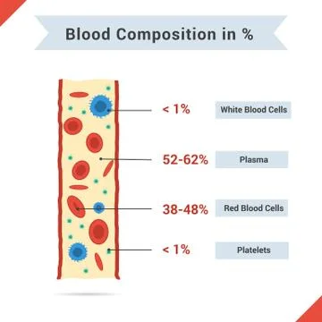 Composition of whole blood イラスト素材