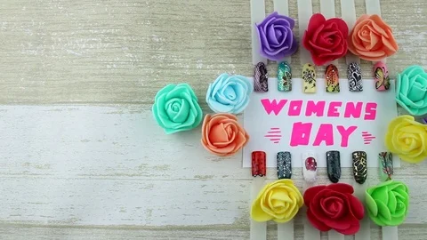 Composition Women's Day Stock Footage 85337262