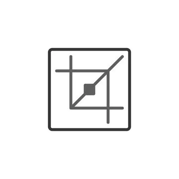 Compositional crop guide illustration suggesting artistic principles design.. 스톡 일러스트
