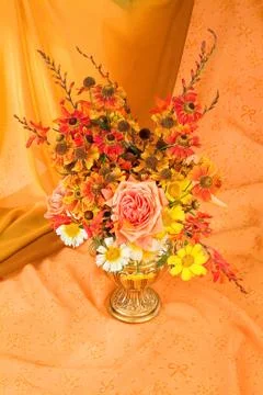 Composityion With Flowers Stock Photos